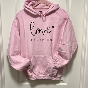 Gildan Pink Heavy Blend Hoodie